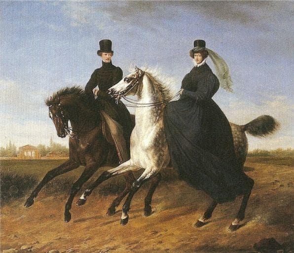 Донской казак землянухин. 18 в кон. Лошади в живописи. 18 в кон. 18 в кон.