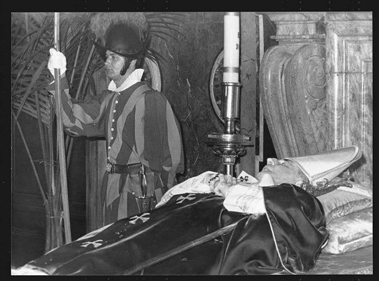 Pope John Paul I Lying In State In The Vatican&#39;s Clementine Chapel, 1978