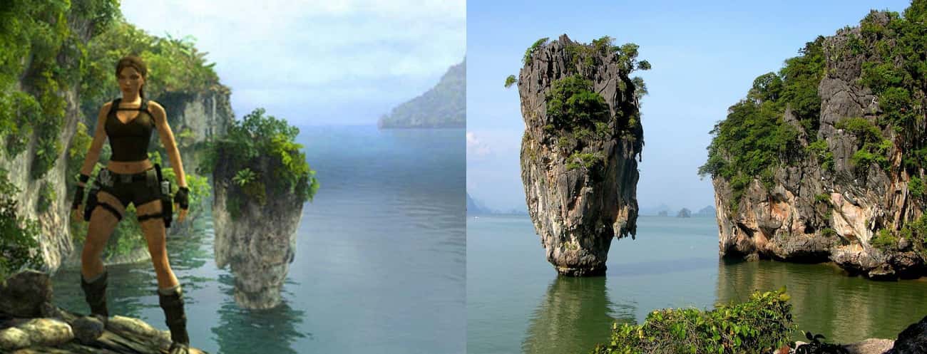 The Jan Mayen Island In Tomb Raider Underworld Are The Shores Of Phang Nga Bay In Thailand