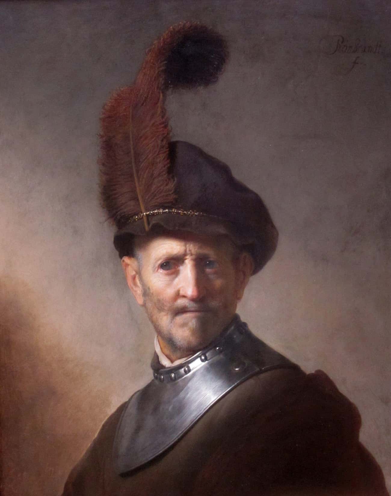 Rembrandt's 'An Old Man In Military Costume' Disguises A Younger Man