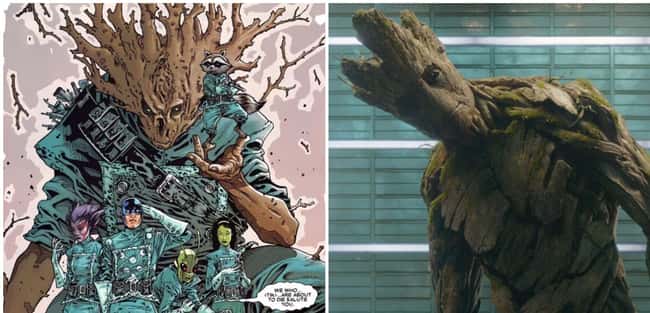 Groot in comics v/s movie