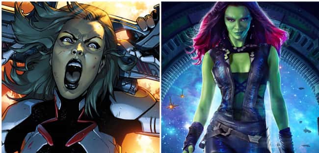 Gamora in comics v/s movie