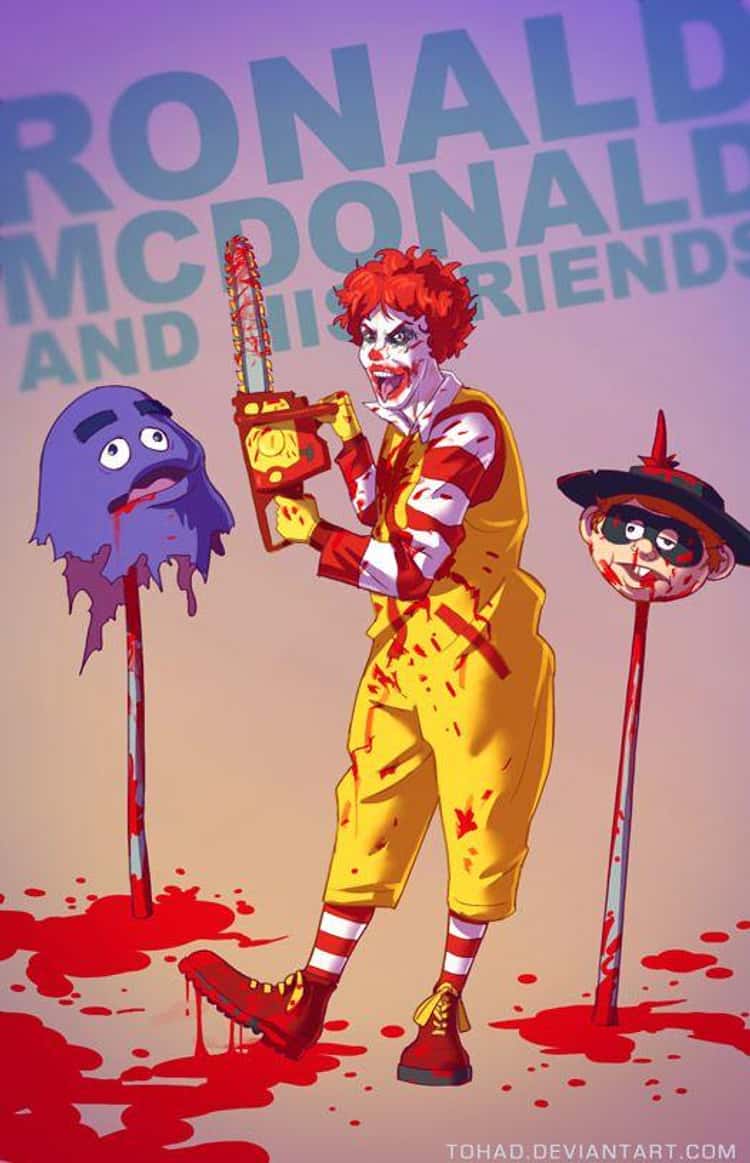 Ronald Mcdonald Cartoon Porn - Tohad Brings Out The Darker Side Of Popular Characters