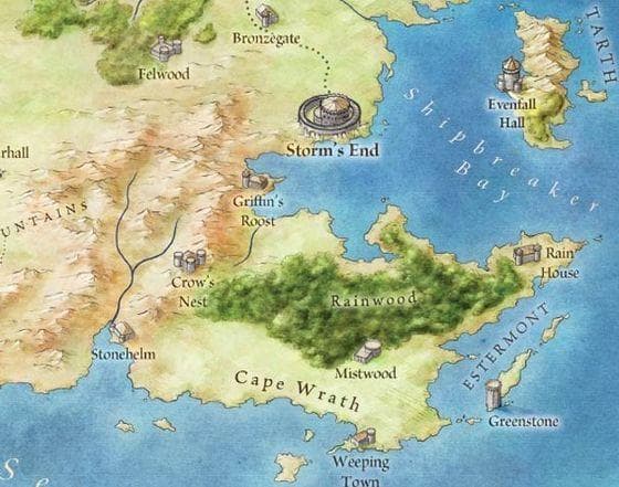 Залив работорговцев игра престолов карта