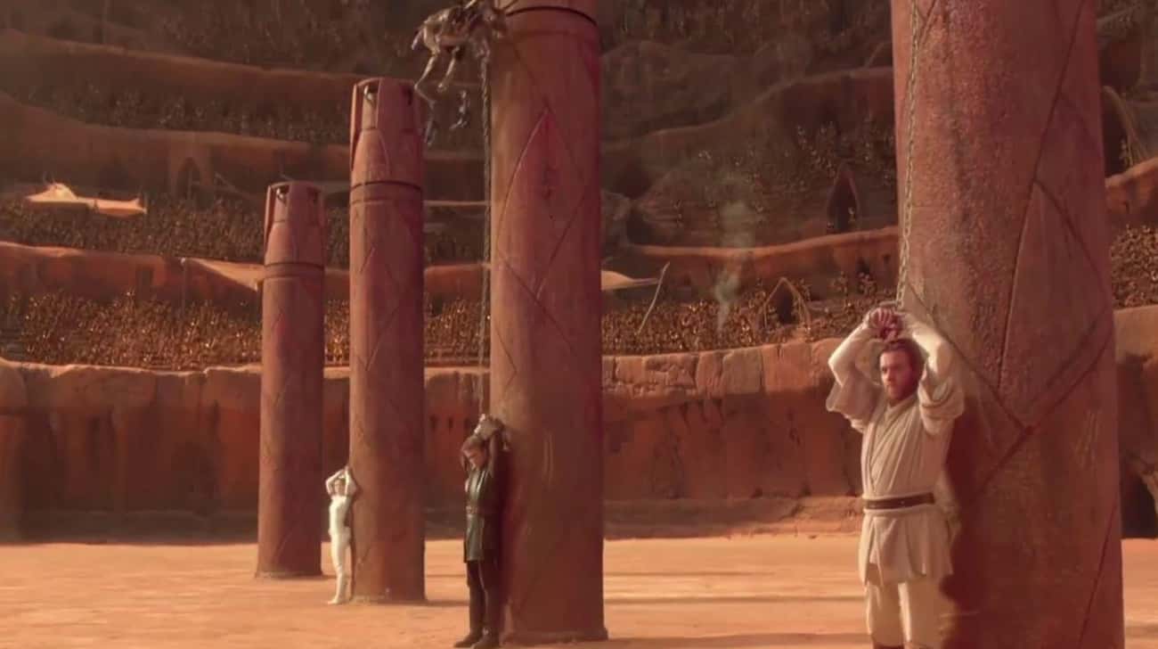 The Way The Protagonists Are Chained Up On Geonosis Represents Anakin’s Conflicting Loyalties