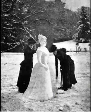 Victorian Women Making A Snow ... is listed (or ranked) 2 on the list 25 Rare Photos of Victorians Just Goofing Off And Being Real People