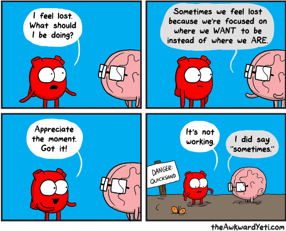 Danger: Quicksand on Random Hilarious Web Comics From Awkward Yeti That Get Way Too Real