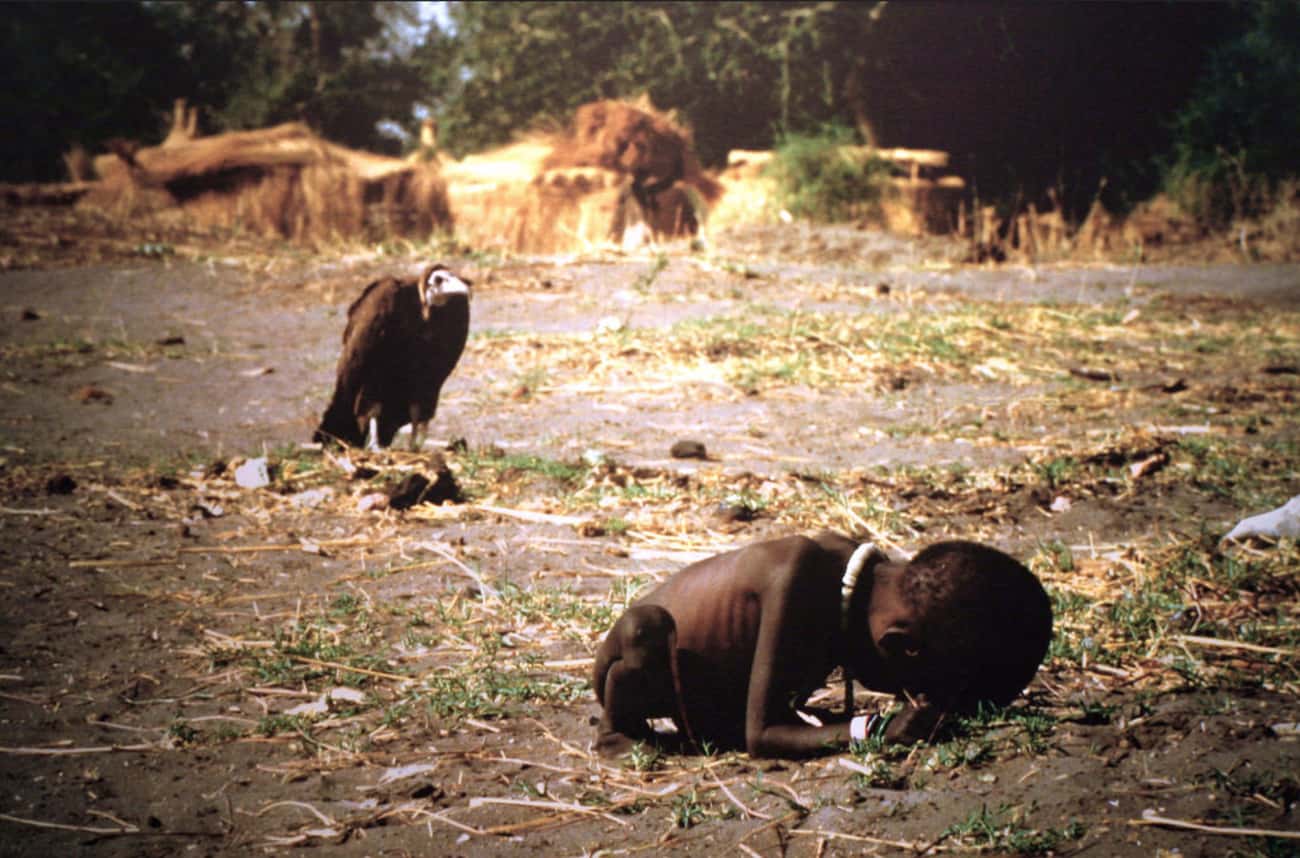 Kevin Carter Claimed That He Chased The Bird Away After Taking The Photo