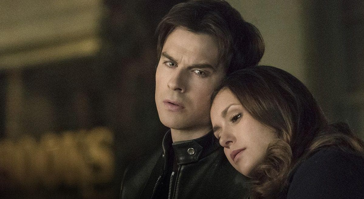 Elena And Damon From The Vampire Diaries