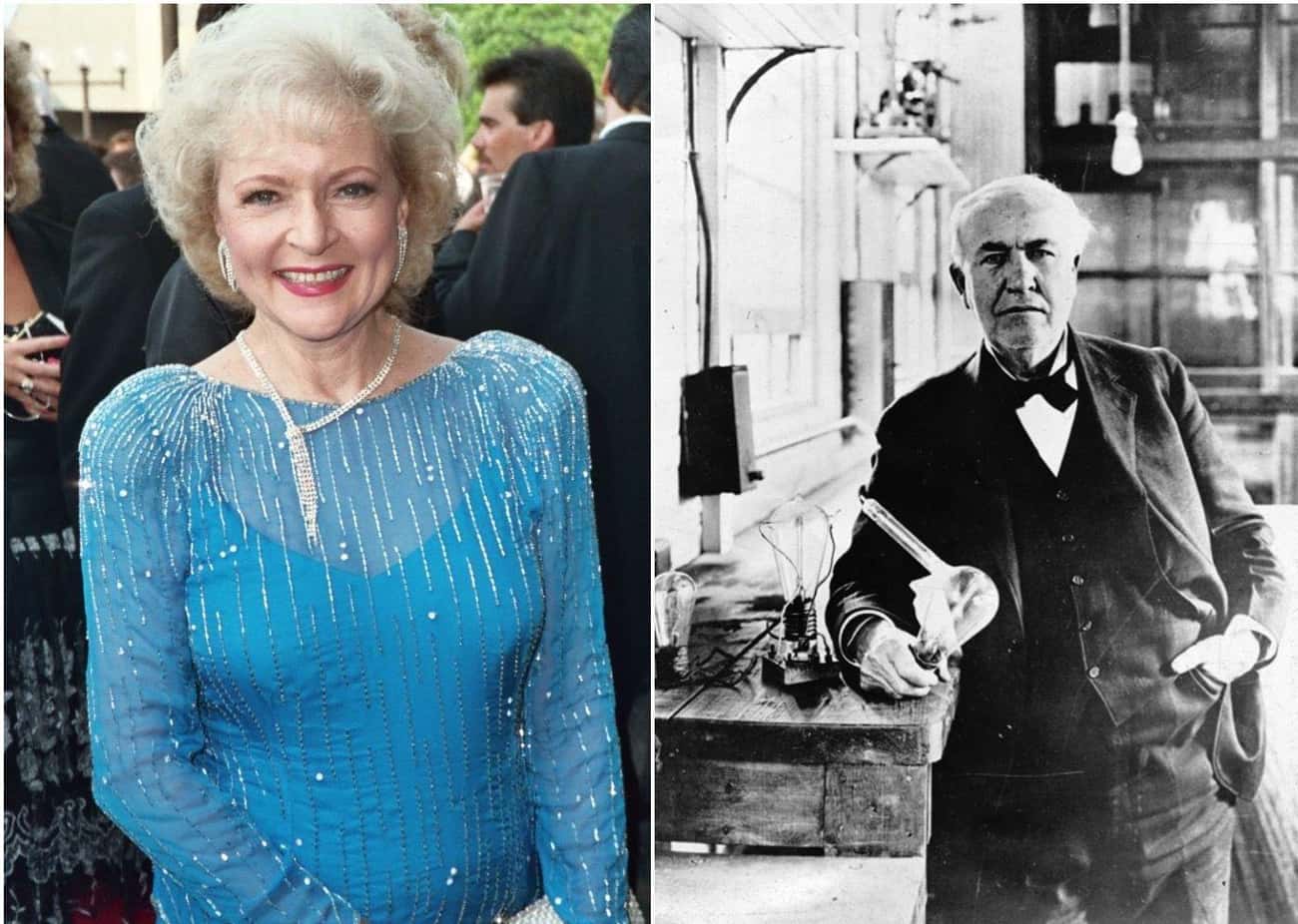 Betty White Overlapped With Thomas Edison For Nine Years