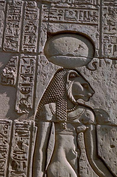Ra Defeated Her By Giving Her ... is listed (or ranked) 3 on the list Meet Sekhmet, The Ancient Egyptian Cat Goddess And Possibly The World's First Vampire