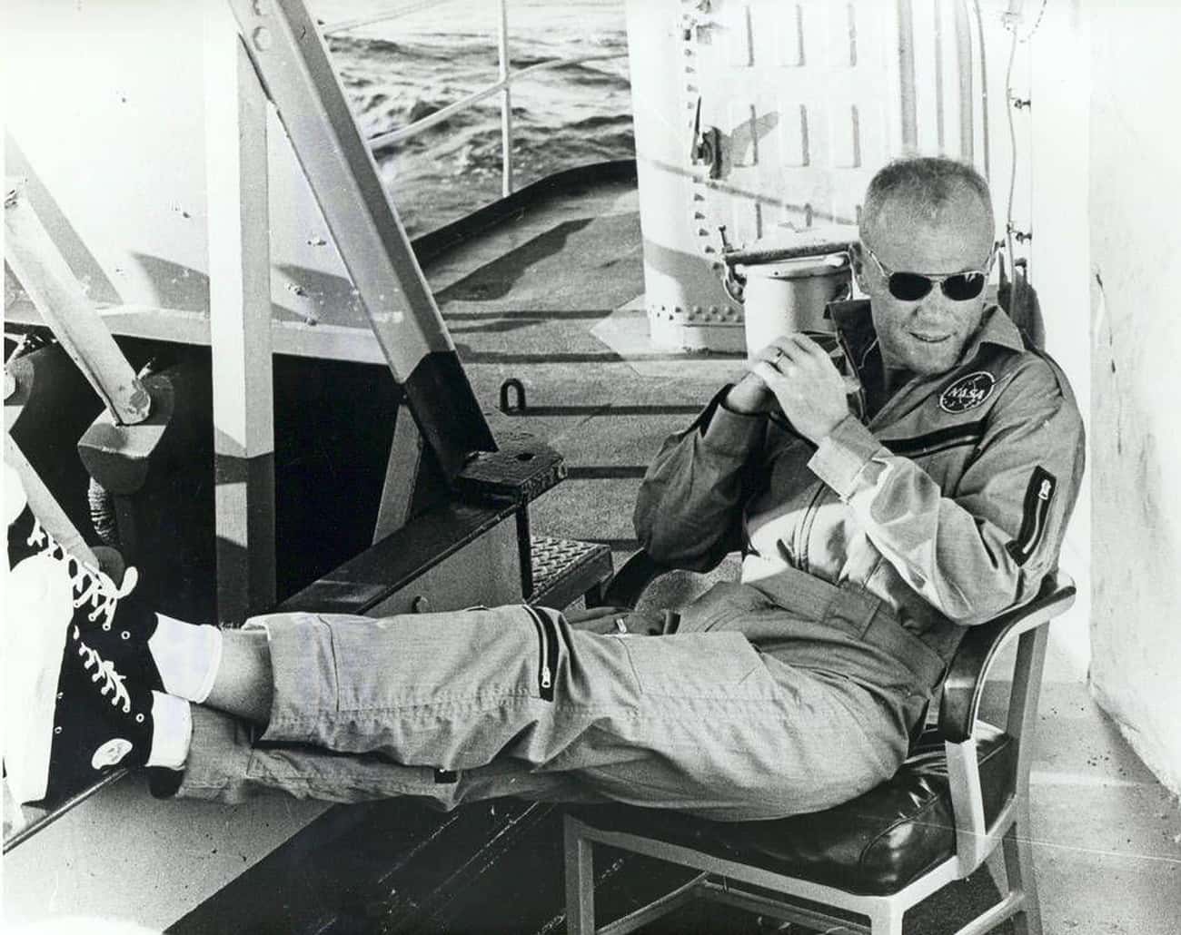 John Glenn Relaxes In Chuck Taylors After His Mercury Mission In 1962