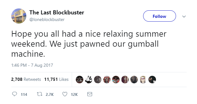 25 Hilarious Tweets From The World's Last Blockbuster Video