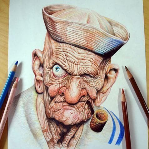 23 Cartoon Characters Re-Imagined As Old Versions of Themselves