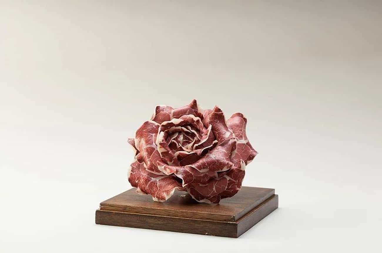 Meat flower. Рони Ланда. Цветы и мясо.