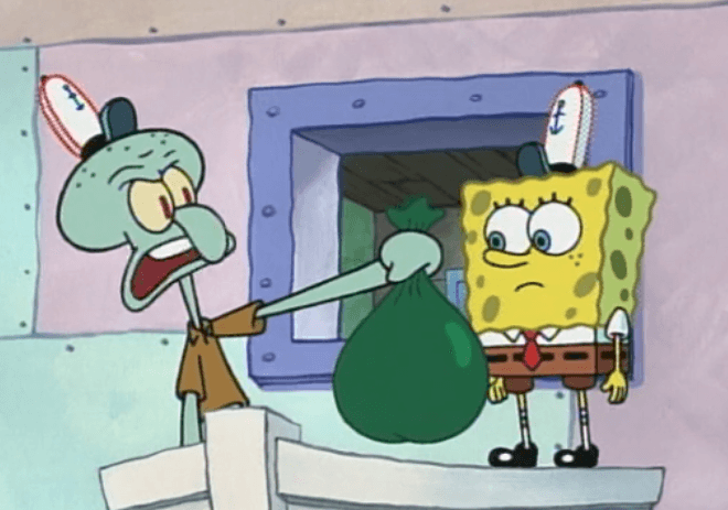 Spongebob And Squidward Connected