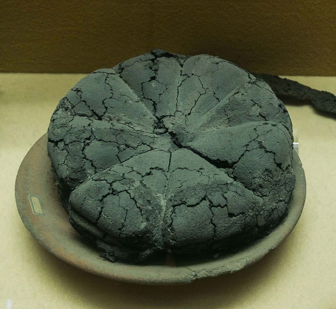 Preserved Loaf Of Bread From Pompeii