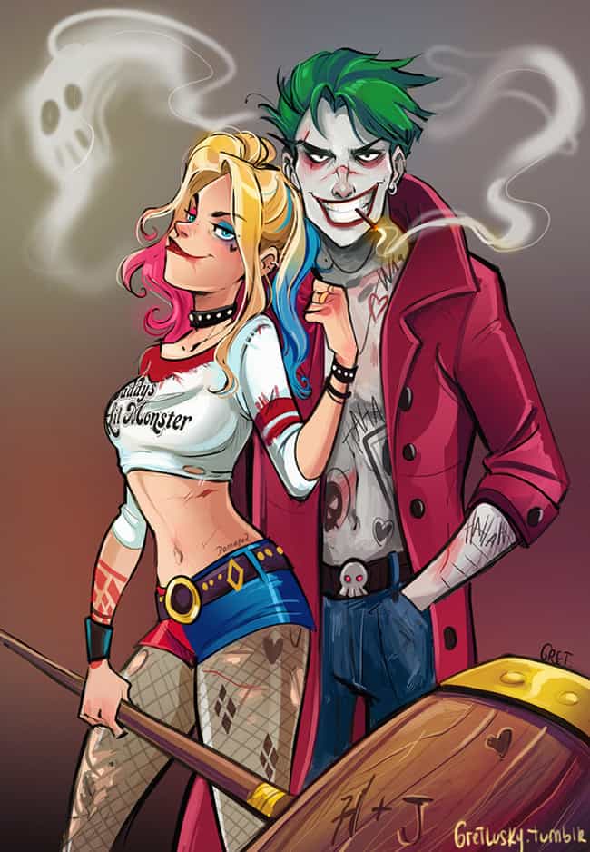 Joker And Harley Quinn Hentai Porn - Fan Art Of Joker And Harley Quinn | CLOUDY GIRL PICS