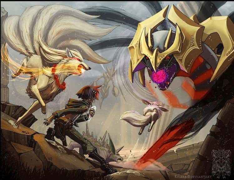 Pokemon battle painting