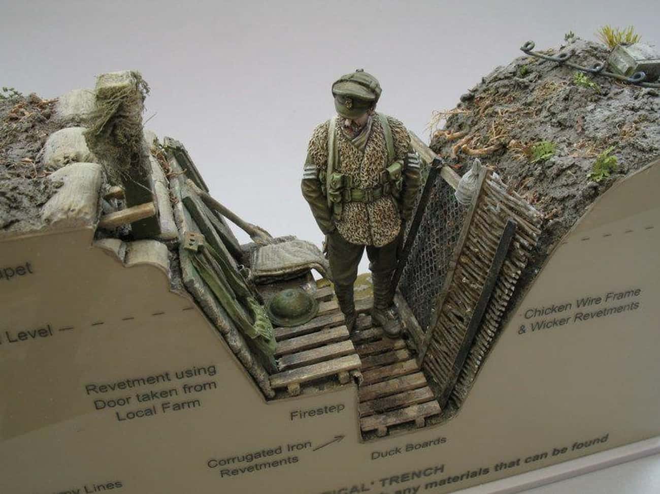 The Models Show How The Trenches Were Built, The Materials Used And Where They Were Located In Relation To The Enemy Line