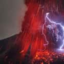Sometimes A Volcanic Eruption Just Isn't The Same Without A Bit Of Lightning on Random Horrifying Nature Made You Say NOPE