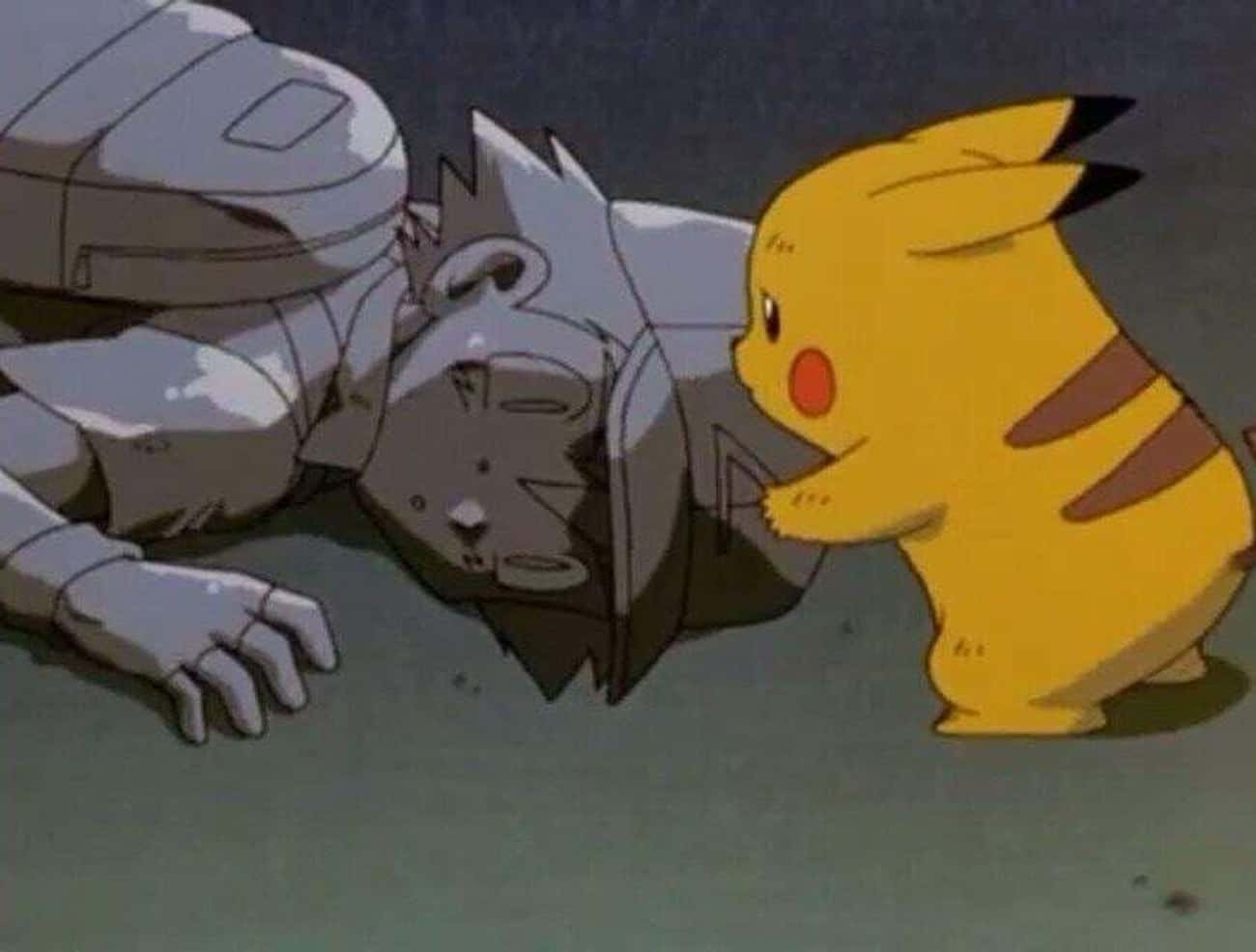 Ash Is Turned To Stone And Brought Back By Pikachu&#39;s Tears