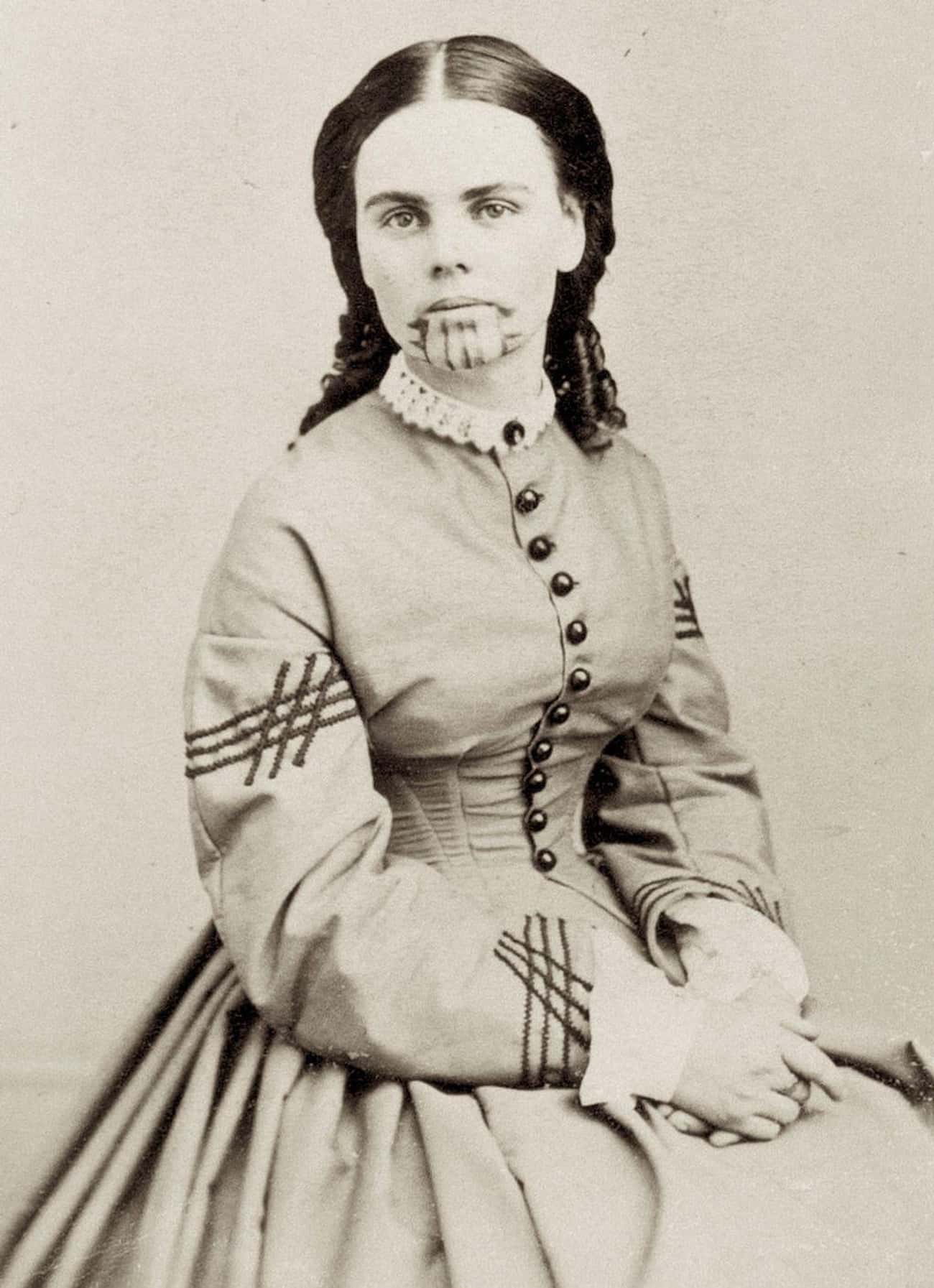 Olive Oatman And Her Younger Sister Were Kidnapped By The Yavapai