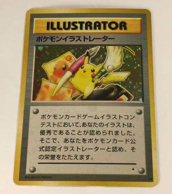pikachu illustrator promo card