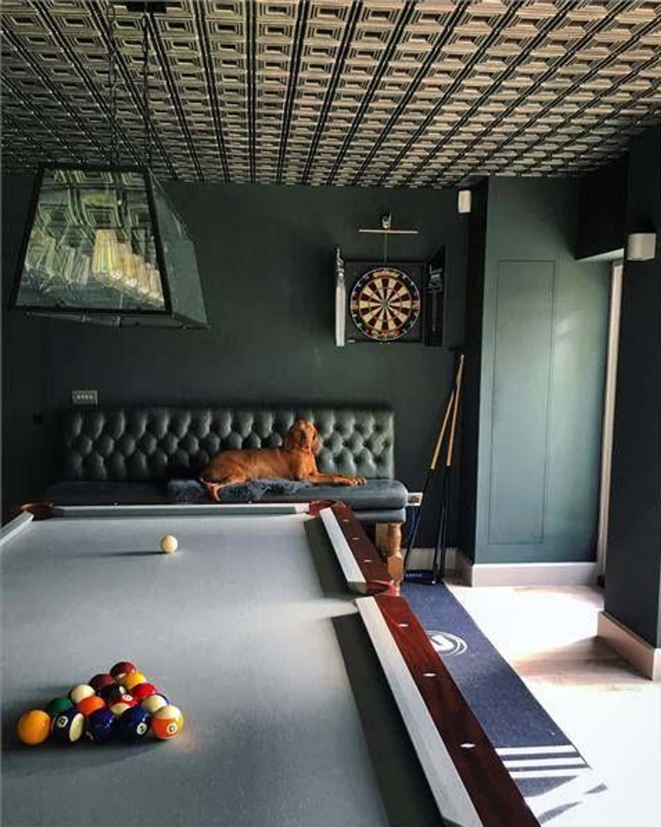 A Man Cave Complete With Man's Best Friend