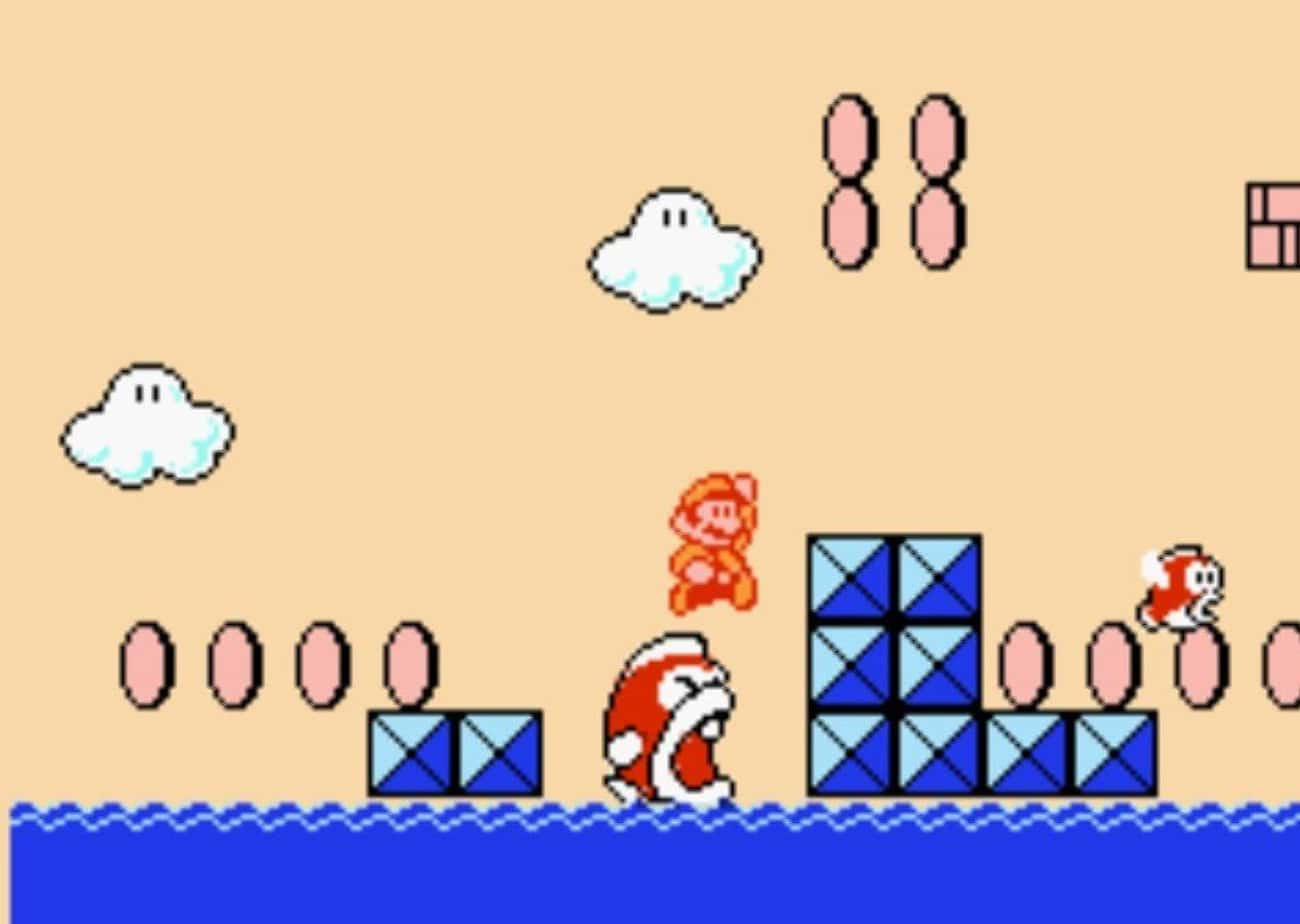 Mario Can Swim... But Is Killed By Puddles