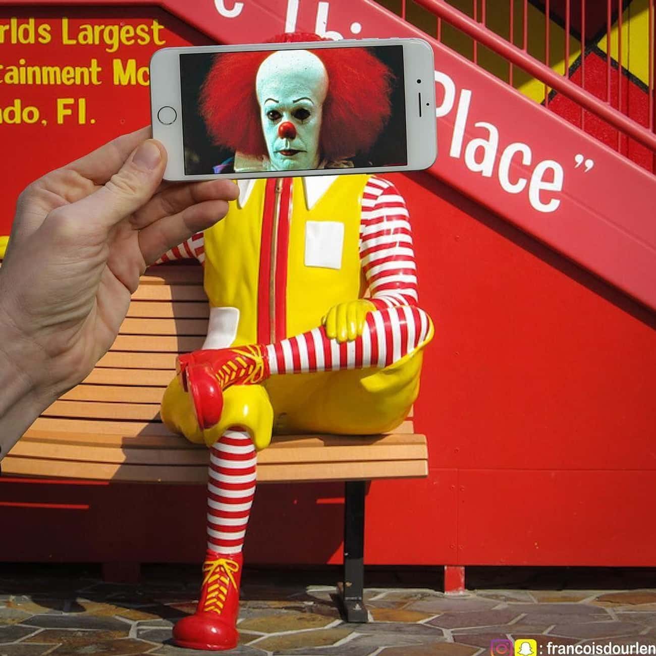 An Evil Clown In A Hamburger Dealer's Clothing