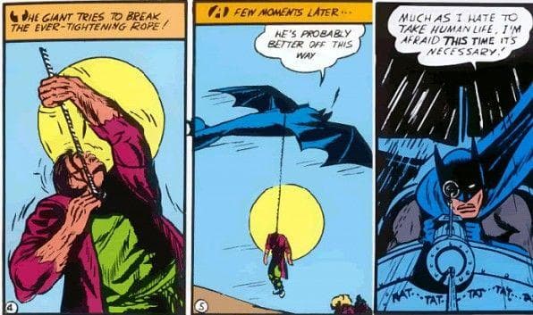 The Monster Man Is Hange... is listed (or ranked) 3 on the list Every Time Batman Has Brutally Murdered People Over The Decades