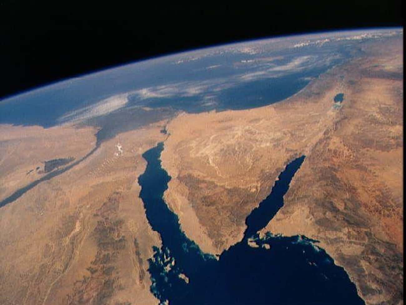 Синайский полуостров из космоса