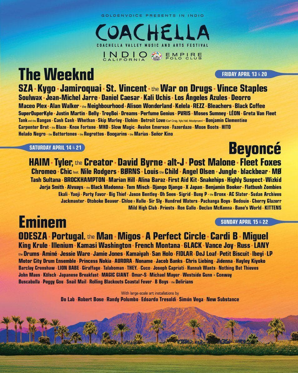 The Best Coachella Lineups of All Time, Ranked