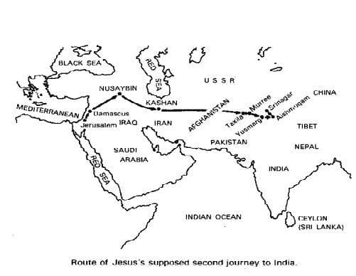 예수께서는 인도로 여러 번 여행을 하셨습니다