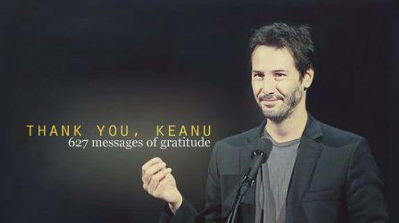 A Site Called "Thank You Keanu" Gave Fans A Chance To Show The Star Some Love