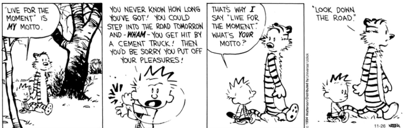 Calvin&#39;s Hedonism Is Deflated By Hobbes&#39;s Rationalism