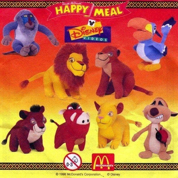 mcdonalds lion king toys