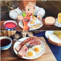 Bacon And Eggs From Howl's Moving Castle on Random Instagram Artist Is Creating Mouthwatering IRL Miyazaki Meals