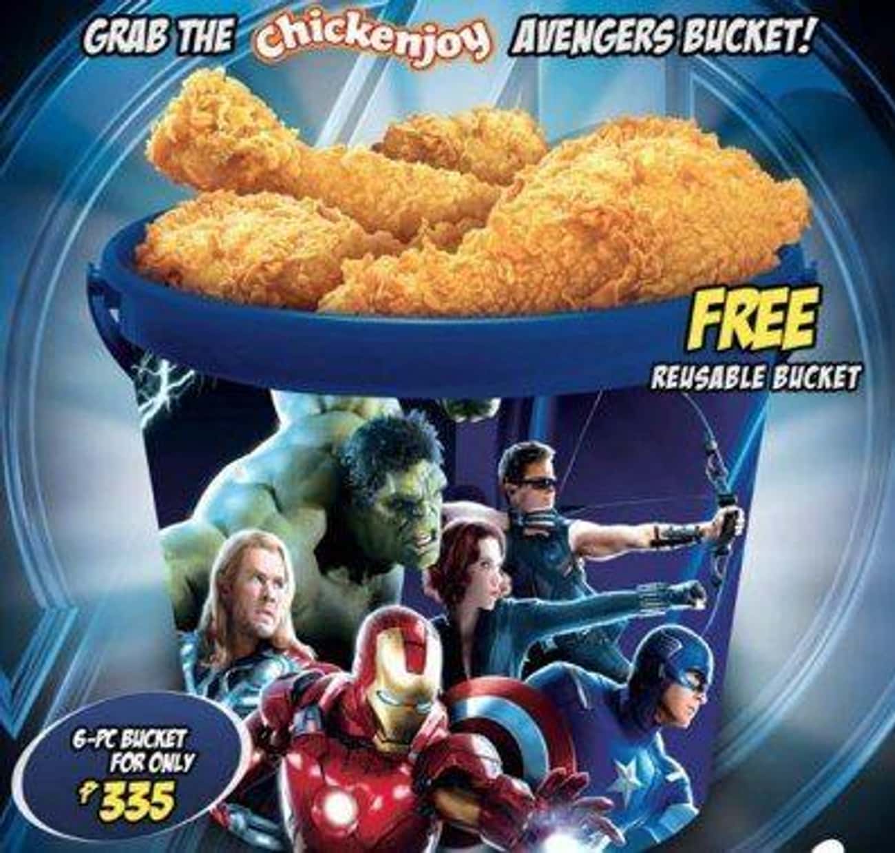 Reusable Avengers Chicken Bucket