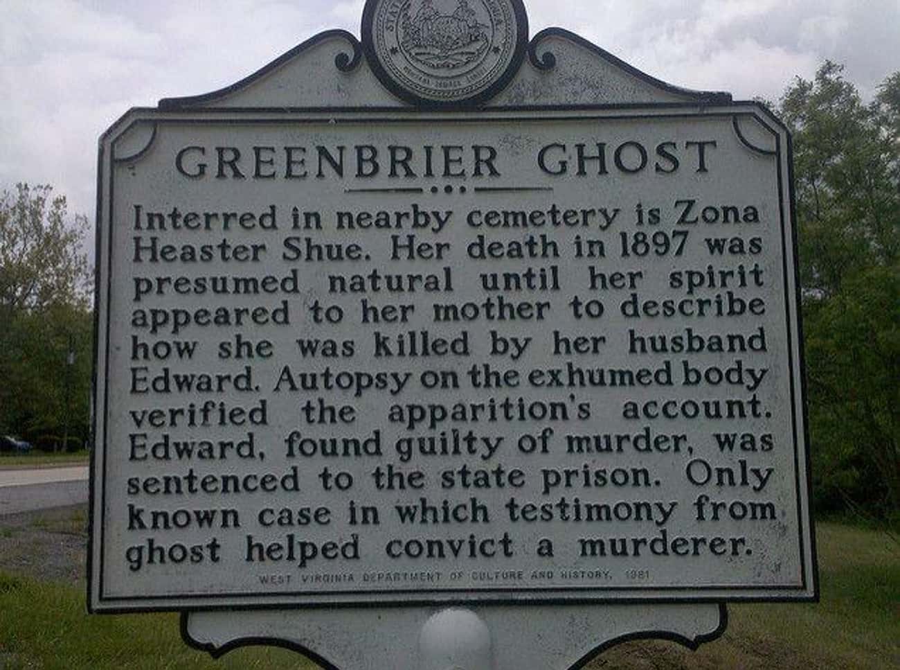 The Greenbrier Ghost Allegedly Identified Her Killer