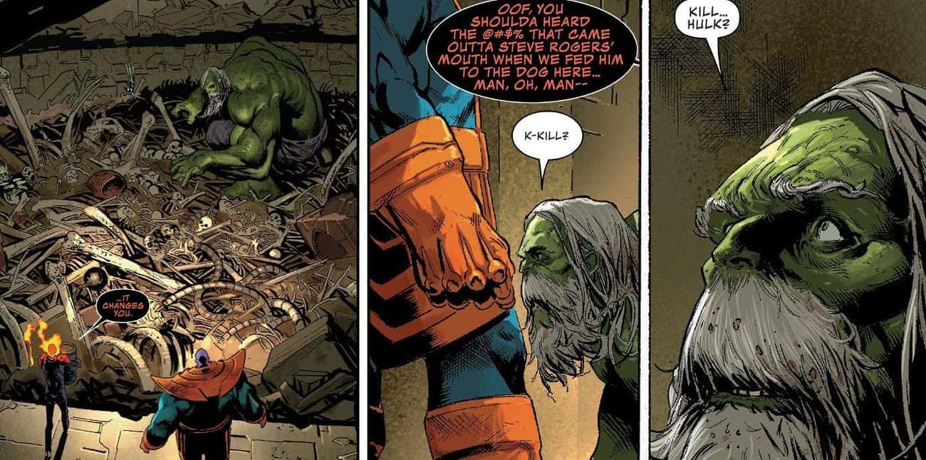 King Thanos Keeps The Hulk As A Pet Dog