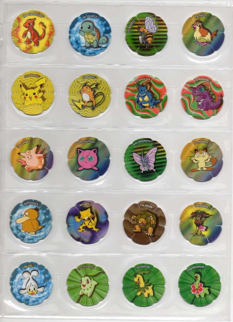 SIMPSONS POGS COMPLETE SET of ALL 50 POGS in mint condition. 