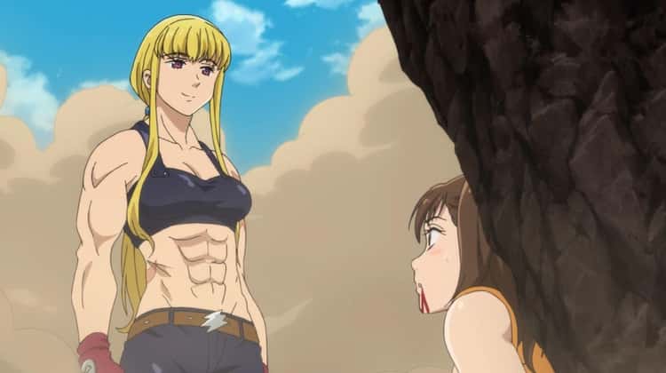 Muscle anime girl