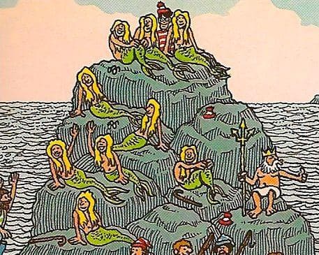 A Group Of Topless Mermaids