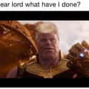 A Scary Design on Random Best Thanos Edit Memes