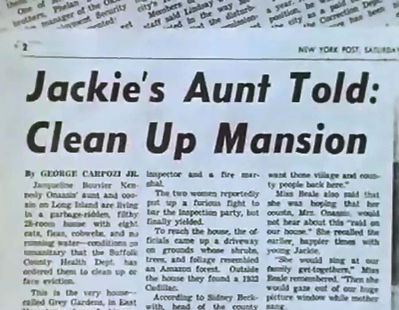 Jackie Kennedy Gave The Pair Money To Clean The House