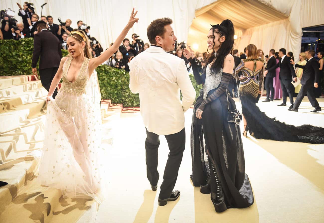 Musk Claimed To Have Helped Design The Dress Grimes Wore To The Met Gala