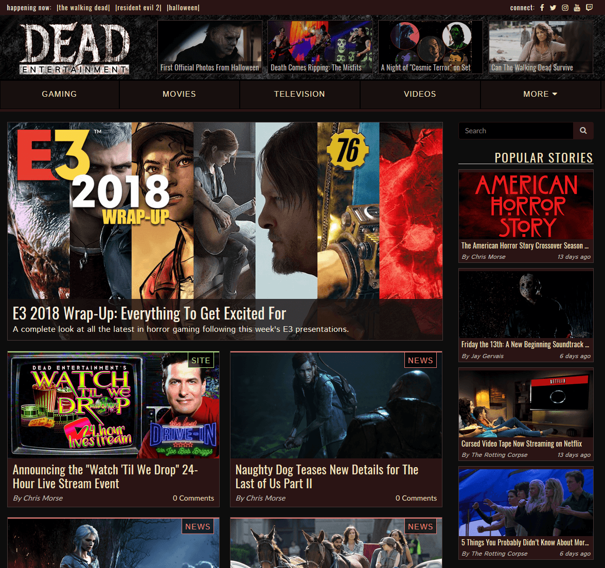 Image of Random Horror Movie News Sites