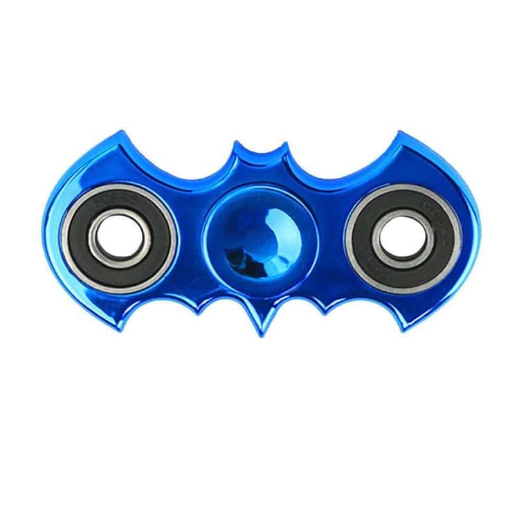 3 light modes BLUE Batman Symbol Style LED Fidget Spinner 
